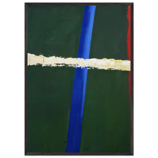 Steek 1 - 2005 N2 - Raoul De Keyser Framed Art Print – Black Wooden Frame - Default Title - -Framed Art Print