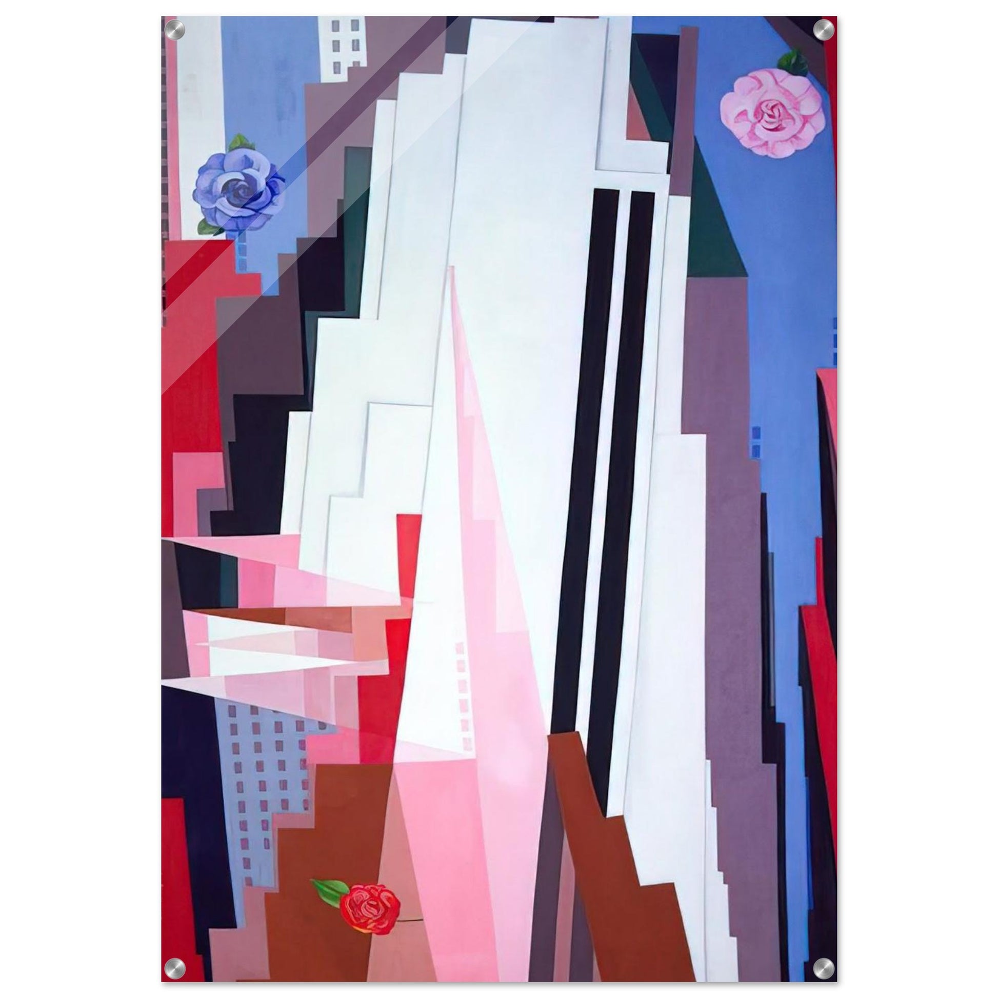 Manhattan - Georgia O'Keeffe Acrylic Print - 70x100 cm / 28x40″ inches