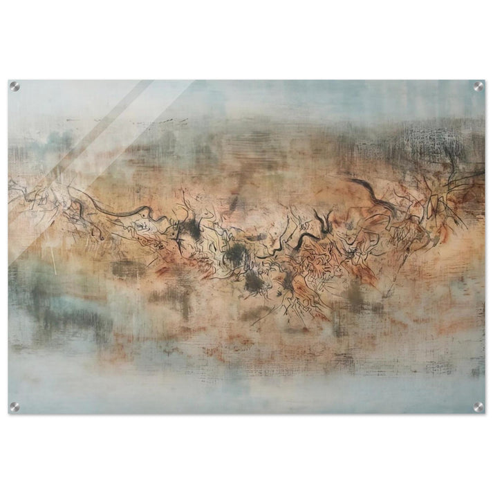 VENT ET POUSSI RE 1957 - Zao Wou-Ki Acrylic Print - 70x100 cm / 28x40″ inches