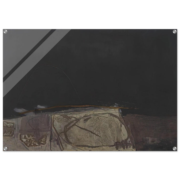 GREY AND GREEN PAINTING 1957 - Antoni Tapies Acrylic Print - 70x100 cm / 28x40″ inches