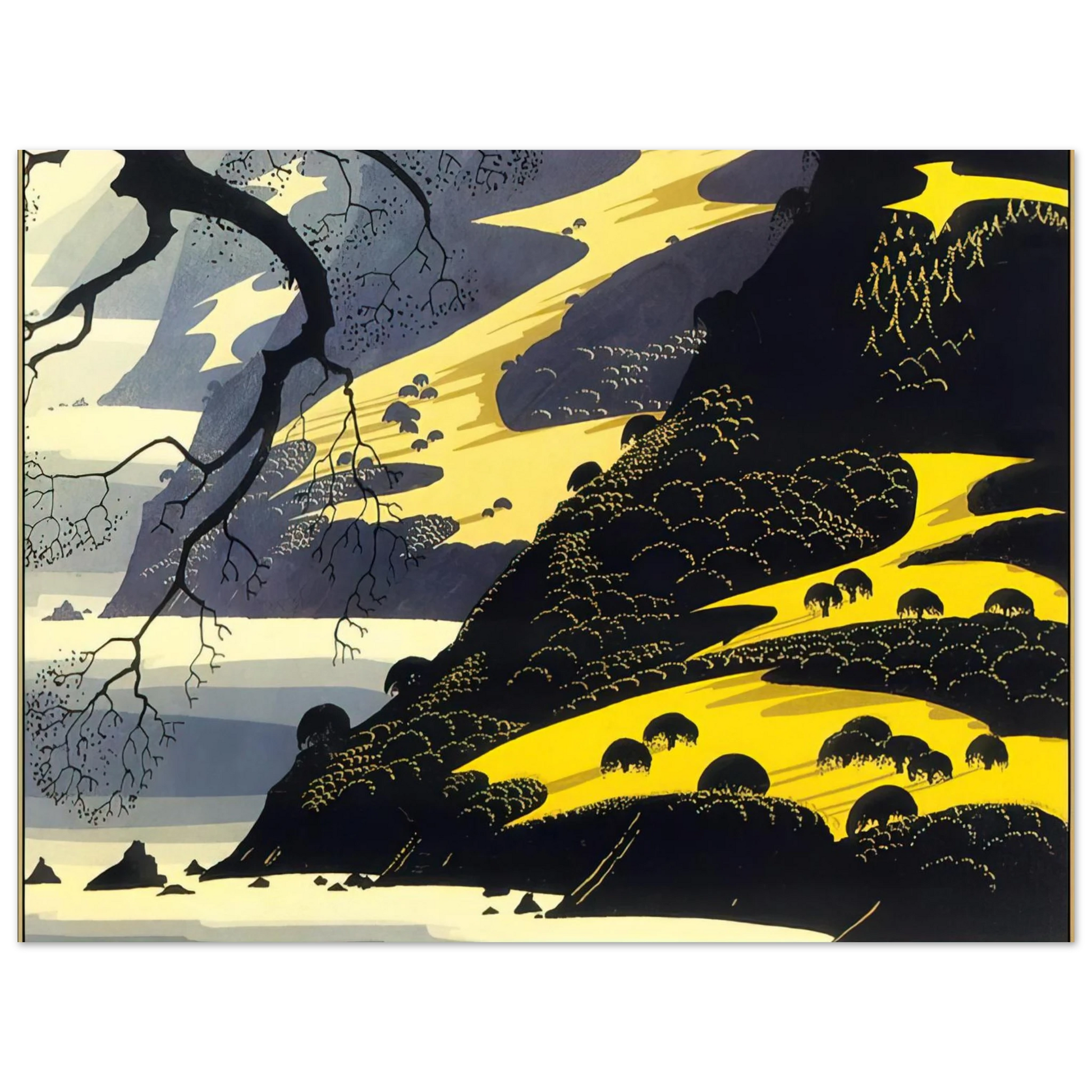 Eyvind Earle - Coastal Fog Fine Art Poster - Default Title