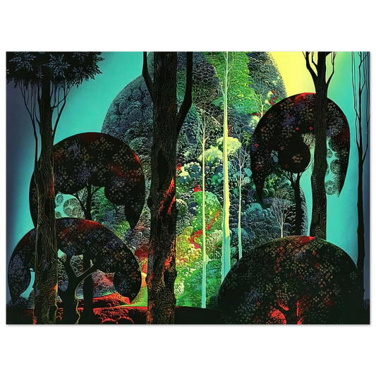 Eyvind Earle - Fired by Sun Fine Art Poster - Default Title