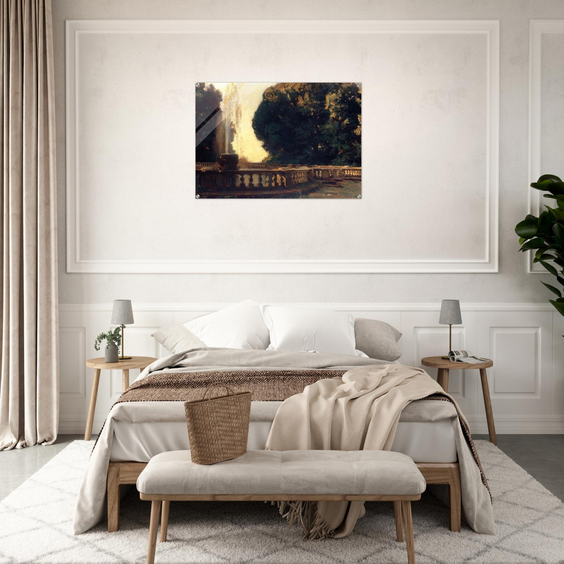 Villa Torlonia, Fountain - John Singer Sargent Acrylic Print - 70x100 cm / 28x40″ inches