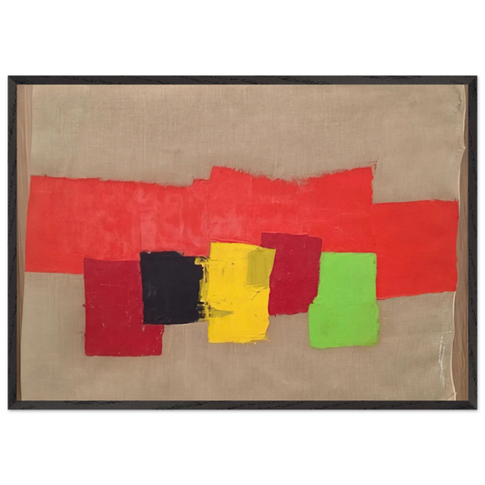 Untitled - 1970 N5 - Etel Adnan Framed Art Print – Black Wooden Frame - Default Title - -Framed Art Print