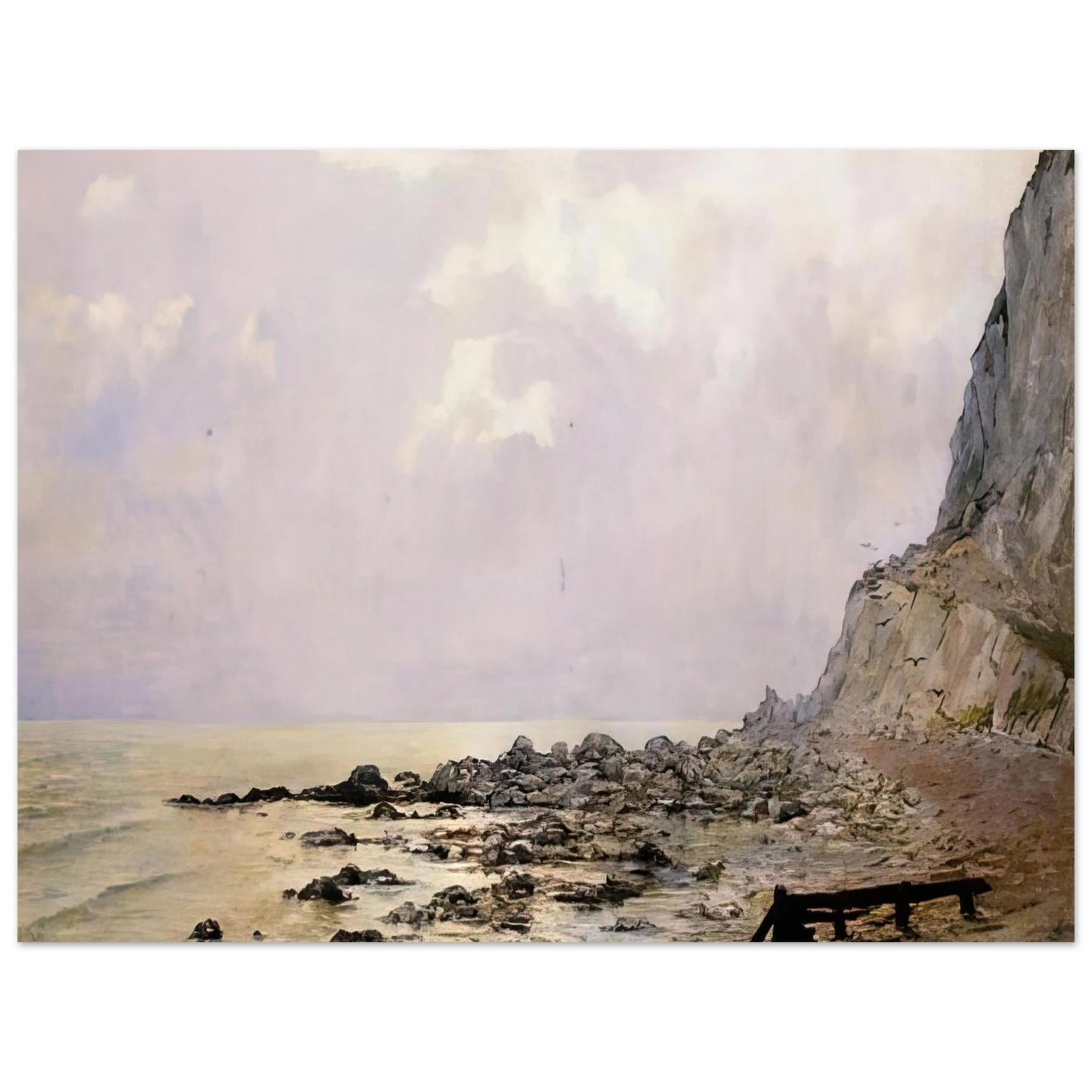 Theo van Rysselberghe - THE CLIFFS OF DOUVRES 1881 Fine Art Poster - Default Title