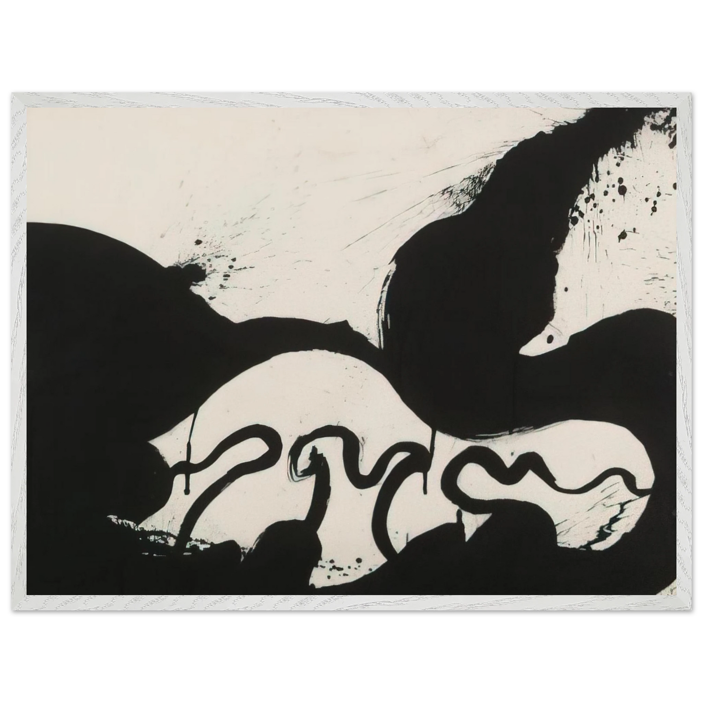 Helen Frankenthaler - Untitled - 1973 Wall art - 70x100 cm / 28x40 inches - Premium Wooden Framed Poster With Fine Art Paper - Wood frame