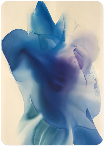 Phenomena Astral Blue - 1968 By Paul Jenkins Pack of 10 Post Cards | Paul Jenkins Post Cards | A6 (10.5 x 14.8 cm) - 4.1 x 5.8 inches