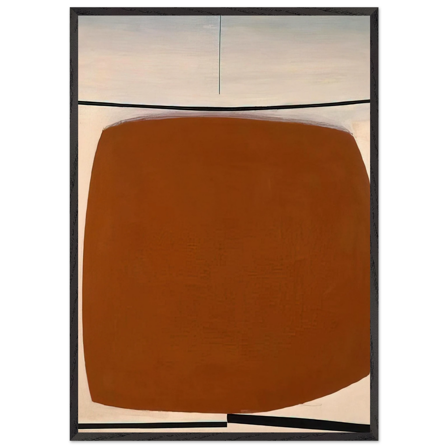 Yellow Abstract - 1961 - Victor Pasmore Framed Art Print – Black Wooden Frame - Default Title - -Framed Art Print