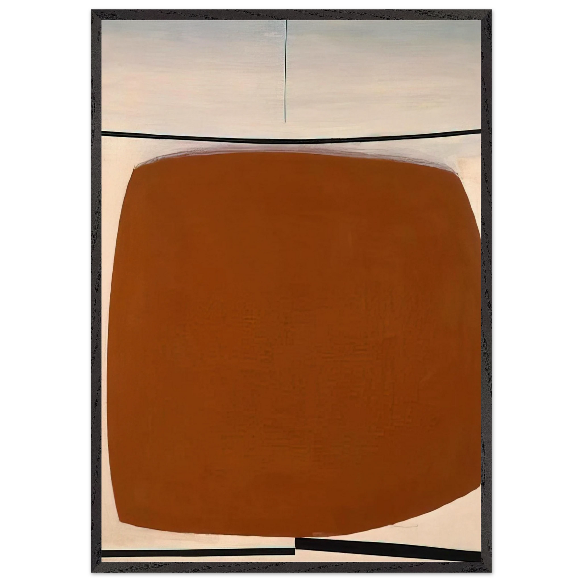 Yellow Abstract - 1961 - Victor Pasmore Framed Art Print – Black Wooden Frame - Default Title - -Framed Art Print