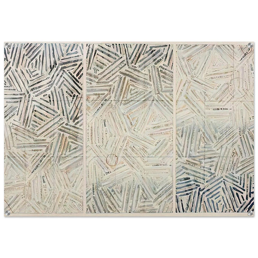 BETWEEN THE CLOCK AND THE BED 1989 - Jasper Johns Acrylic Print - 70x100 cm / 28x40″ inches