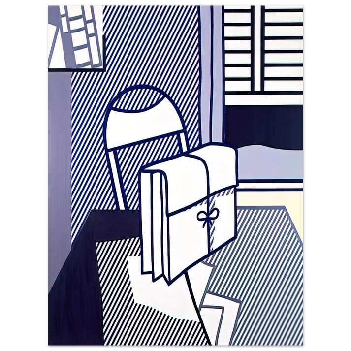 Roy Lichtenstein - STILL LIFE WITH DOSSIER 1976  75x100 cm / 30x40inches Fine Art Poster