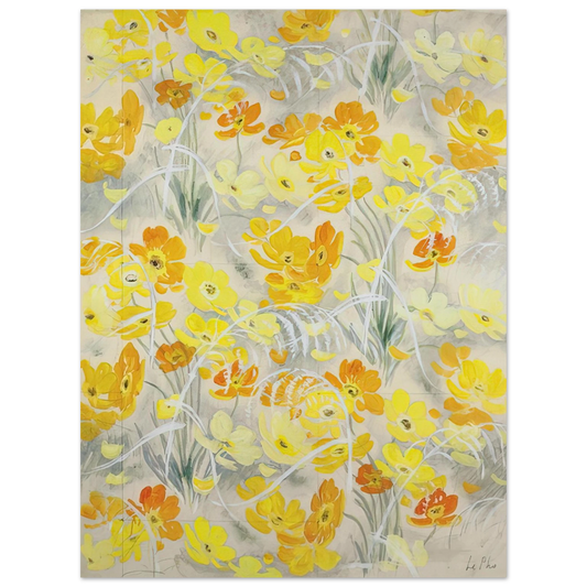 Le Pho - Orange and Yellow Flowers - Post-Impressionism Fine Art Poster - Default Title