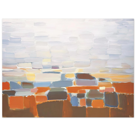 Nicolas de Stael - Ciel - Art Informel Fine Art Poster - 13x18 cm / 5x7 inches
