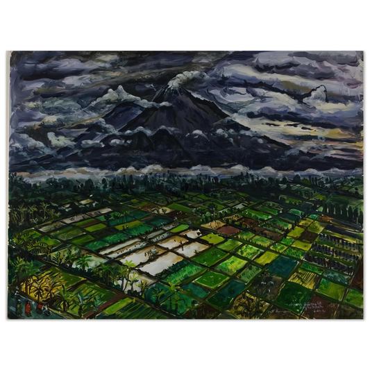 Ivan Albright - MT SEMERU JADKA KURA JAVA 1969 Fine Art Poster - Default Title