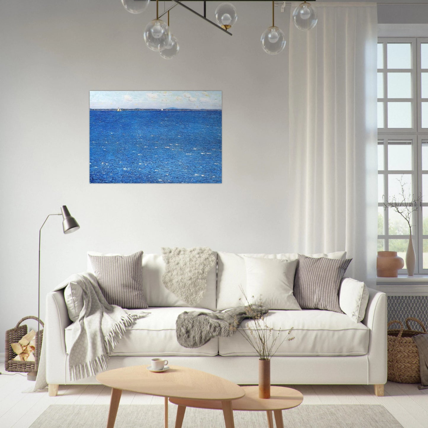 West Wind, Appledore - Childe Hassam Brushed Aluminum Print - 70x100 cm / 28x40 inches | Childe Hassam Aluminum Print | Childe Hassam Prints