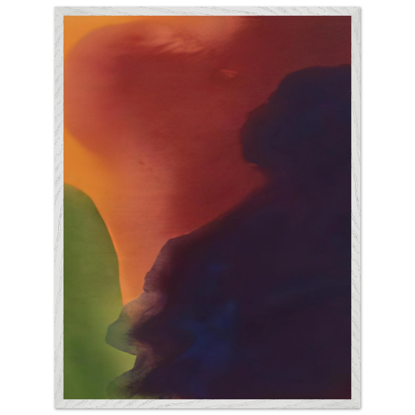 Helen Frankenthaler - Blue Atmosphere III - 1963 Wall art - A3 (29.7 x 42  cm) - Premium Wooden Framed Poster With Fine Art Paper - Wood frame