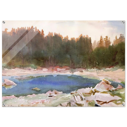 Lake in the Tyrol - John Singer Sargent Acrylic Print - 70x100 cm / 28x40″ inches | John Singer Sargent Wall Art | John Singer Sargent Prints