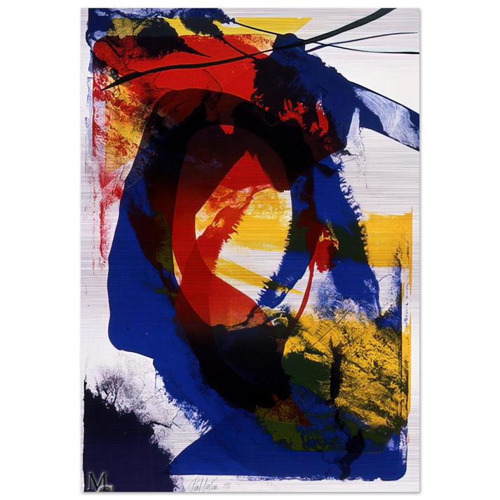 Distance Finding Mozart - 1992 - Paul Jenkins Brushed Aluminum Print - 70x100 cm / 28x40 inches | Paul Jenkins Aluminum Print | Paul Jenkins Prints