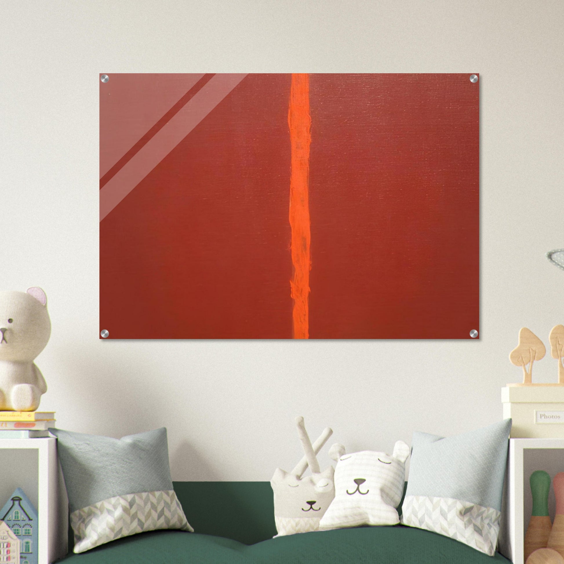 Onement III - Barnett Newman Acrylic Print - 70x100 cm / 28x40″ inches | Barnett Newman Wall Art | Barnett Newman Prints
