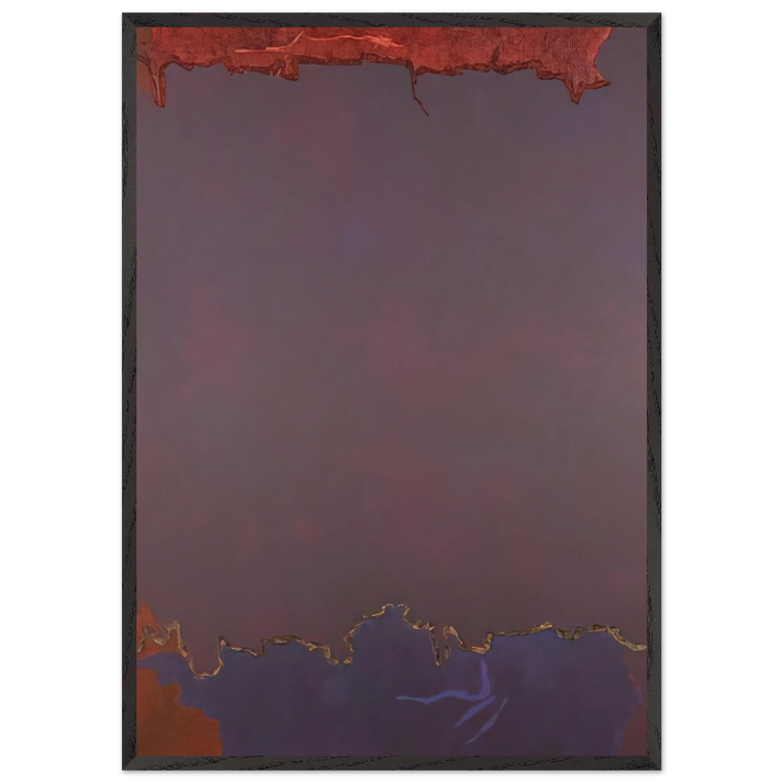 Infinity Field - 1973 - Theodoros Stamos 70x100 cm / 28x40 inches Framed Art Print – Black Wooden Frame