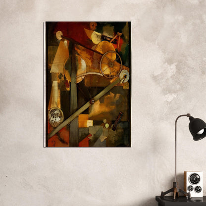 CONSTRUCTION FOR NOBLE LADIES 1919 - Kurt Schwitters Brushed Aluminum Print - 70x100 cm / 28x40 inches | Kurt Schwitters Aluminum Print | Kurt Schwitters Prints