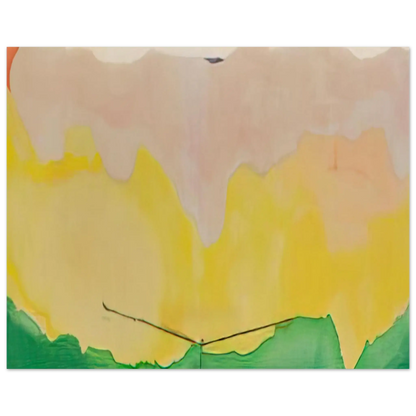 Helen Frankenthaler - Boulevard - 1973 Wall art - 20x25 cm / 8x10 Inches - Premium Wooden Framed Poster With Fine Art Paper - Wood frame
