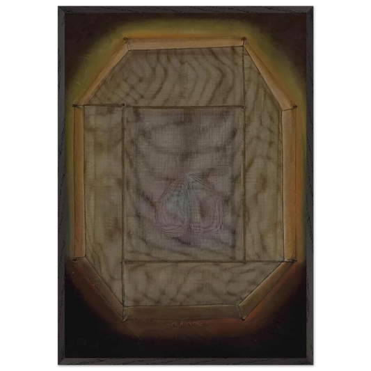 Mutant Mirror No 5 - 1971 - Manuel Rivera Framed Art Print – Black Wooden Frame - Default Title - -Framed Art Print