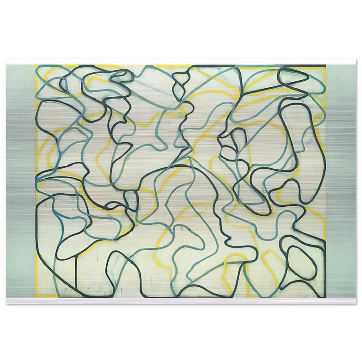 Second Letter Zen Spring - 2009 - Brice Marden Brushed Aluminum Print - 70x100 cm / 28x40 inches | Brice Marden Aluminum Print | Brice Marden Prints