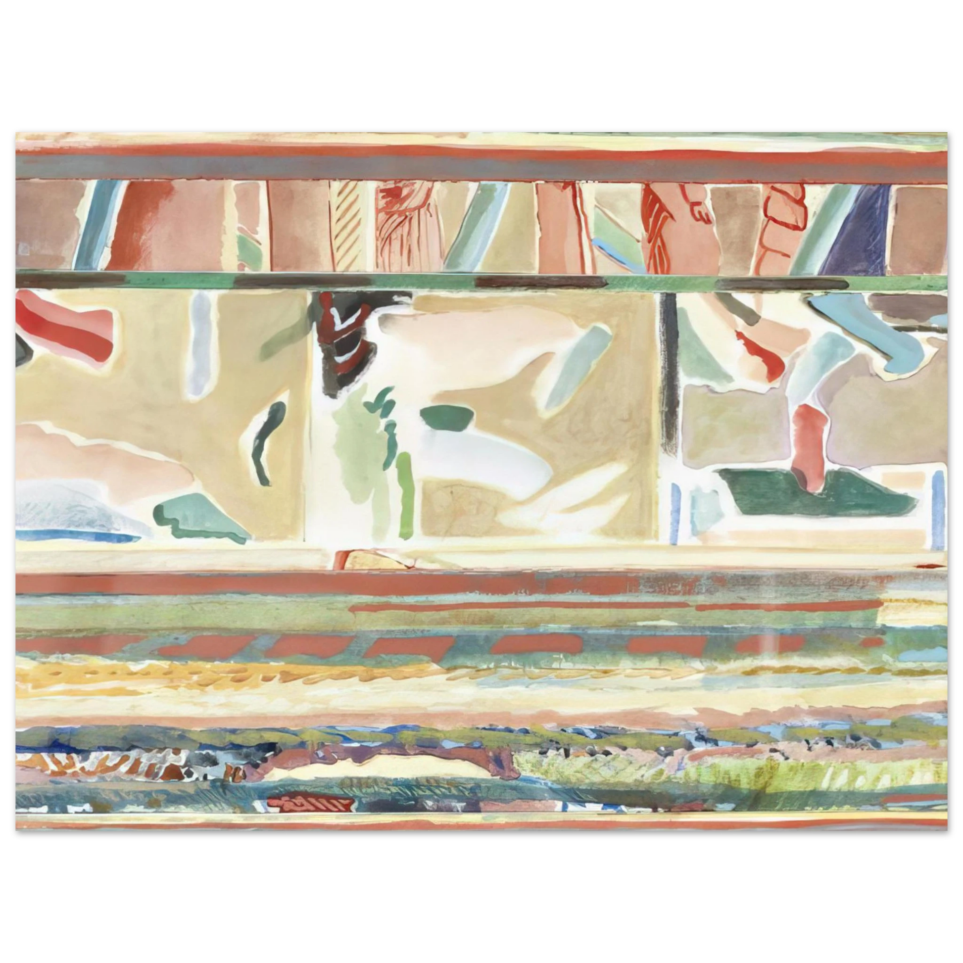 Menez - Paisagem II, Portalegre tapestry card - Lyrical Abstraction Fine Art Poster - Default Title