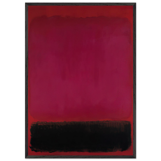 Untitled - 1967 N2 - Mark Rothko Framed Art Print – Black Wooden Frame - Default Title - -Framed Art Print
