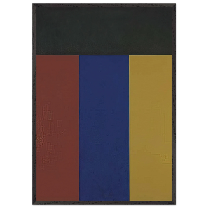 Elements V - 1984 - Brice Marden 70x100 cm / 28x40 inches Framed Art Print – Black Wooden Frame
