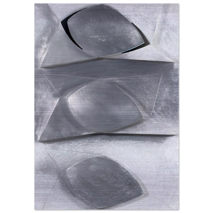 Composition-Relief - Concretism - Gyula Kosice Brushed Aluminum Print - 70x100 cm / 28x40 inches | Gyula Kosice Aluminum Print | Gyula Kosice Prints
