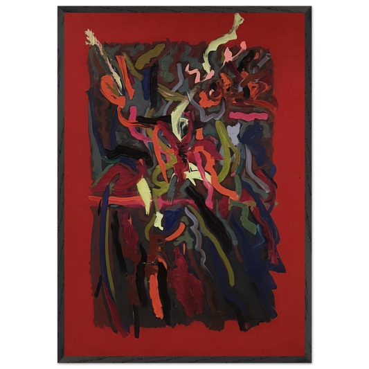 Untitled - 1963 N9 - John Ferren Framed Art Print – Black Wooden Frame - Default Title - -Framed Art Print