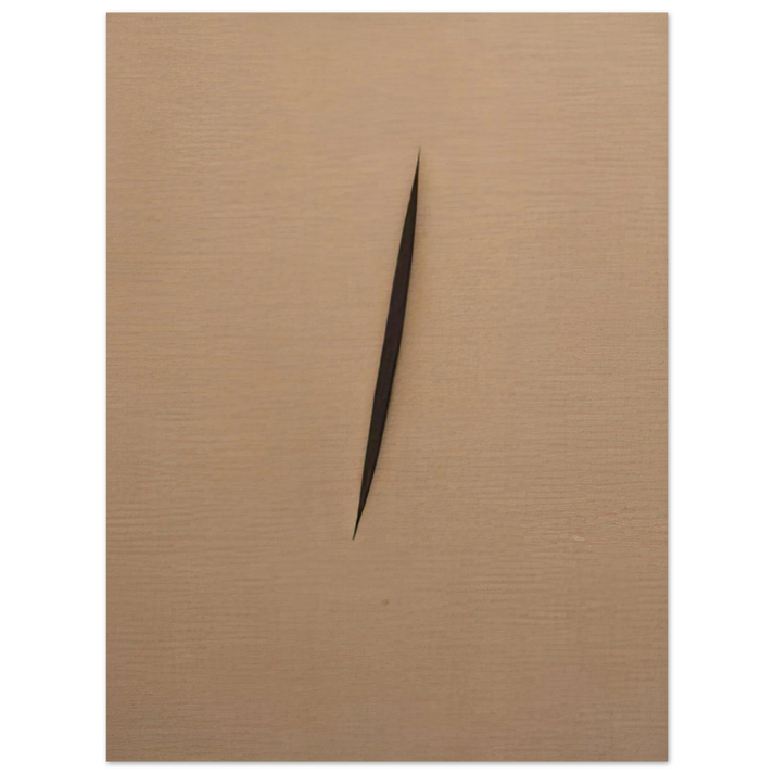 Lucio Fontana - Concept Spatiale - 1960  75x100 cm / 30x40inches Fine Art Poster