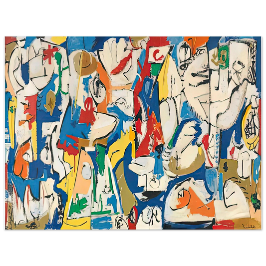 Helen Frankenthaler - The Jugglers, 1951- Wall Art - 21x29.7 cm / 8x12" - Fine Art Poster - -