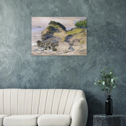 Oregon Coast - Childe Hassam Brushed Aluminum Print - 70x100 cm / 28x40 inches | Childe Hassam Aluminum Print | Childe Hassam Prints