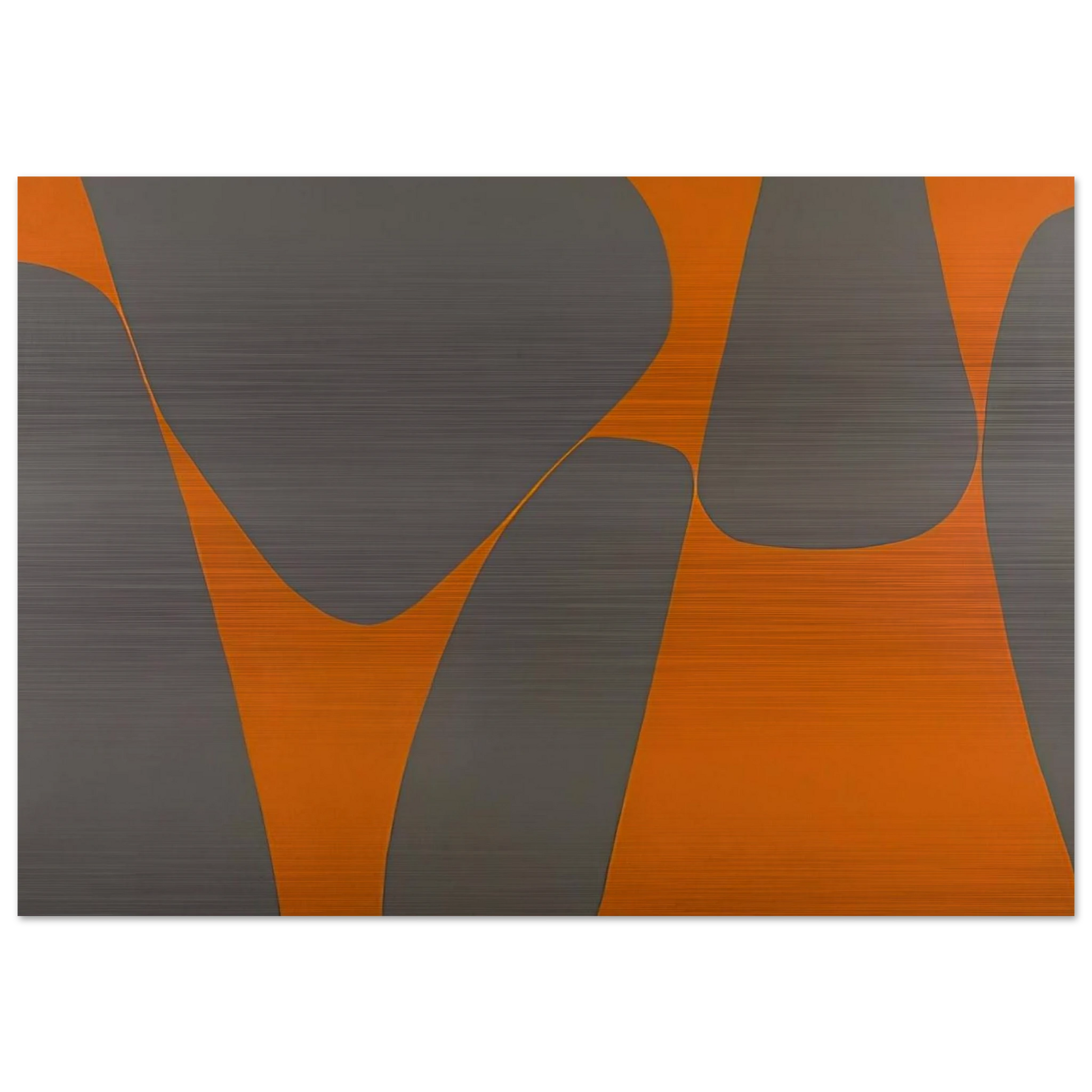 Magical Space Forms - 1962 - Lorser Feitelson Brushed Aluminum Print - 70x100 cm / 28x40 inches | Lorser Feitelson Aluminum Print | Lorser Feitelson Prints