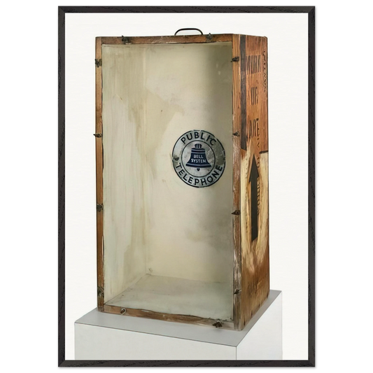 ART BOX 1963 - Robert Rauschenberg Framed Art Print – Black Wooden Frame - Default Title - -Framed Art Print