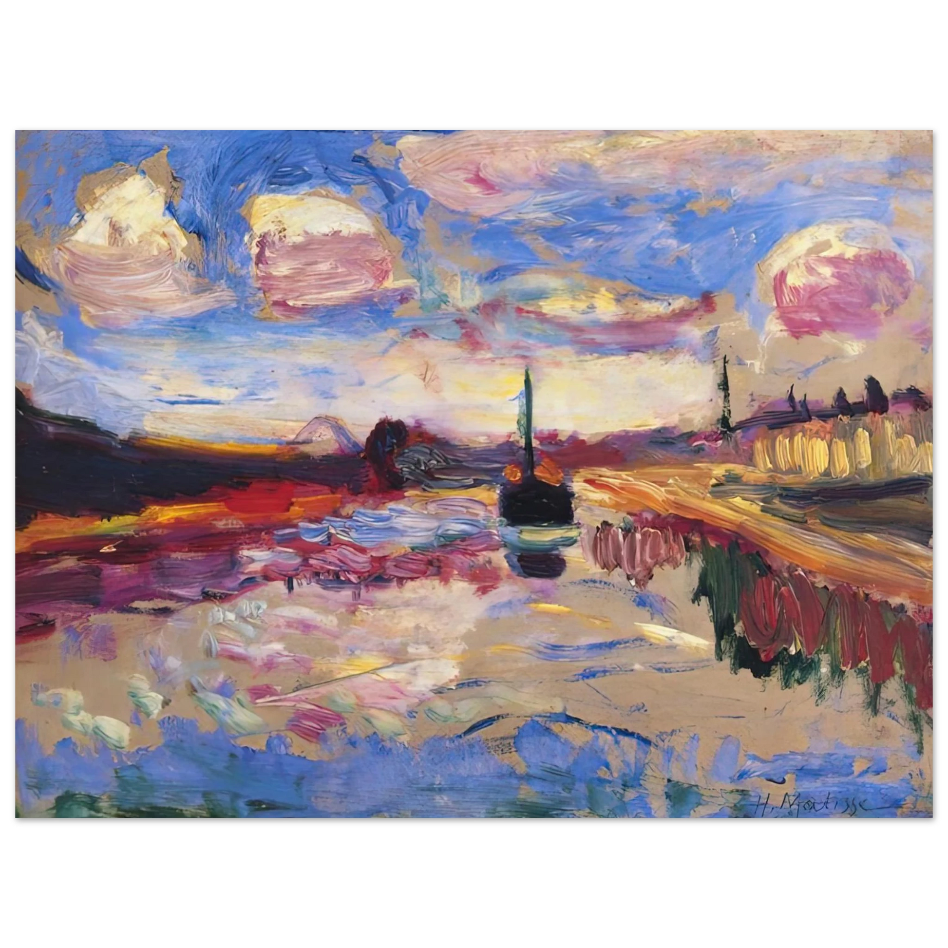 Henri Matisse - CANAL DU MIDI 1899 Fine Art Poster - Default Title