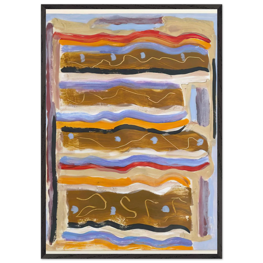 Untitled - 1950 N4 - Betty Parsons Framed Art Print – Black Wooden Frame - Default Title - -Framed Art Print