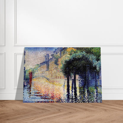 Rio San Trovaso, Venice - Henri-Edmond Cross Brushed Aluminum Print - 70x100 cm / 28x40 inches | Henri-Edmond Cross Aluminum Print | Henri-Edmond Cross Prints