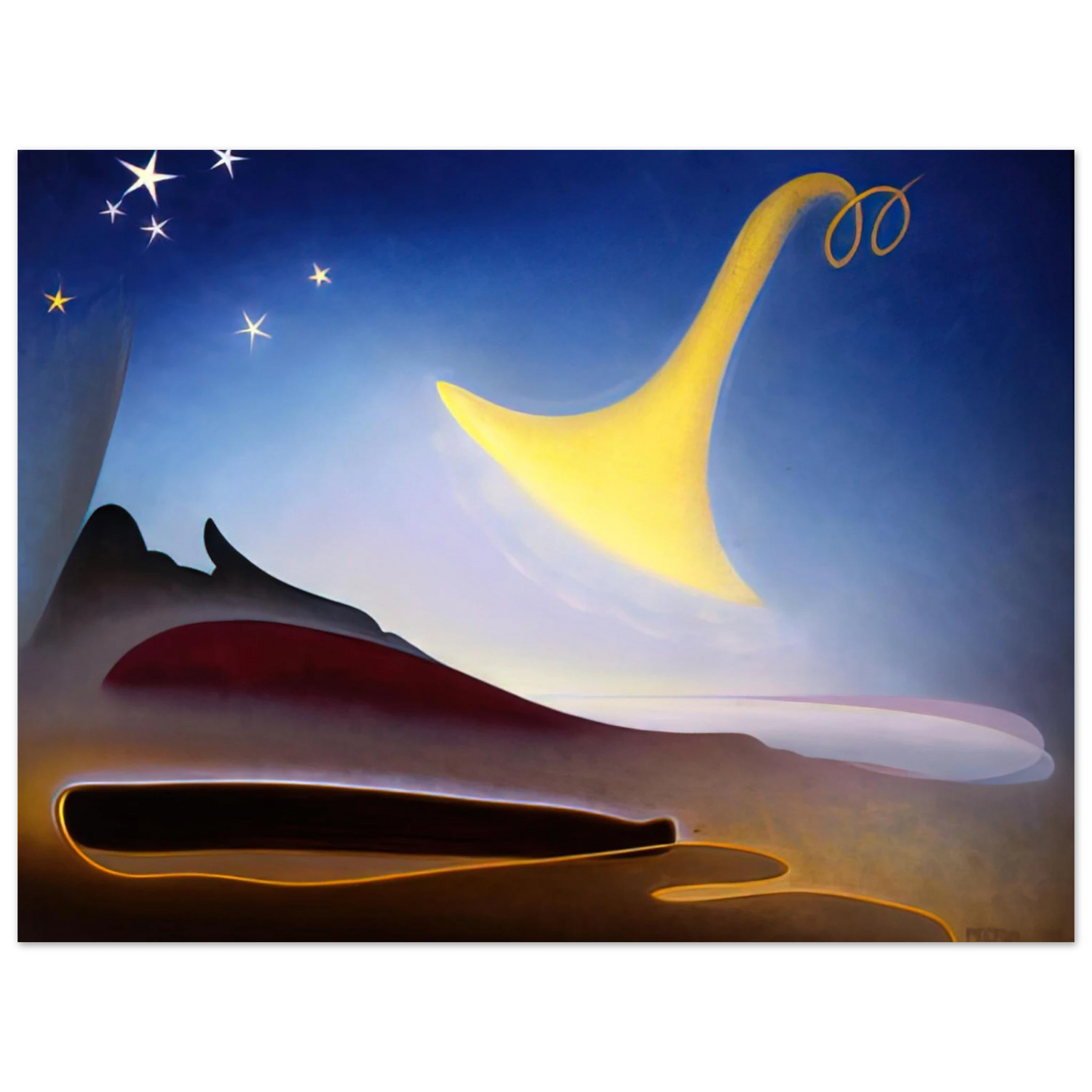 Agnes Lawrence Pelton - Awakening Memory of Father - 1943  75x100 cm / 30x40inches Fine Art Poster