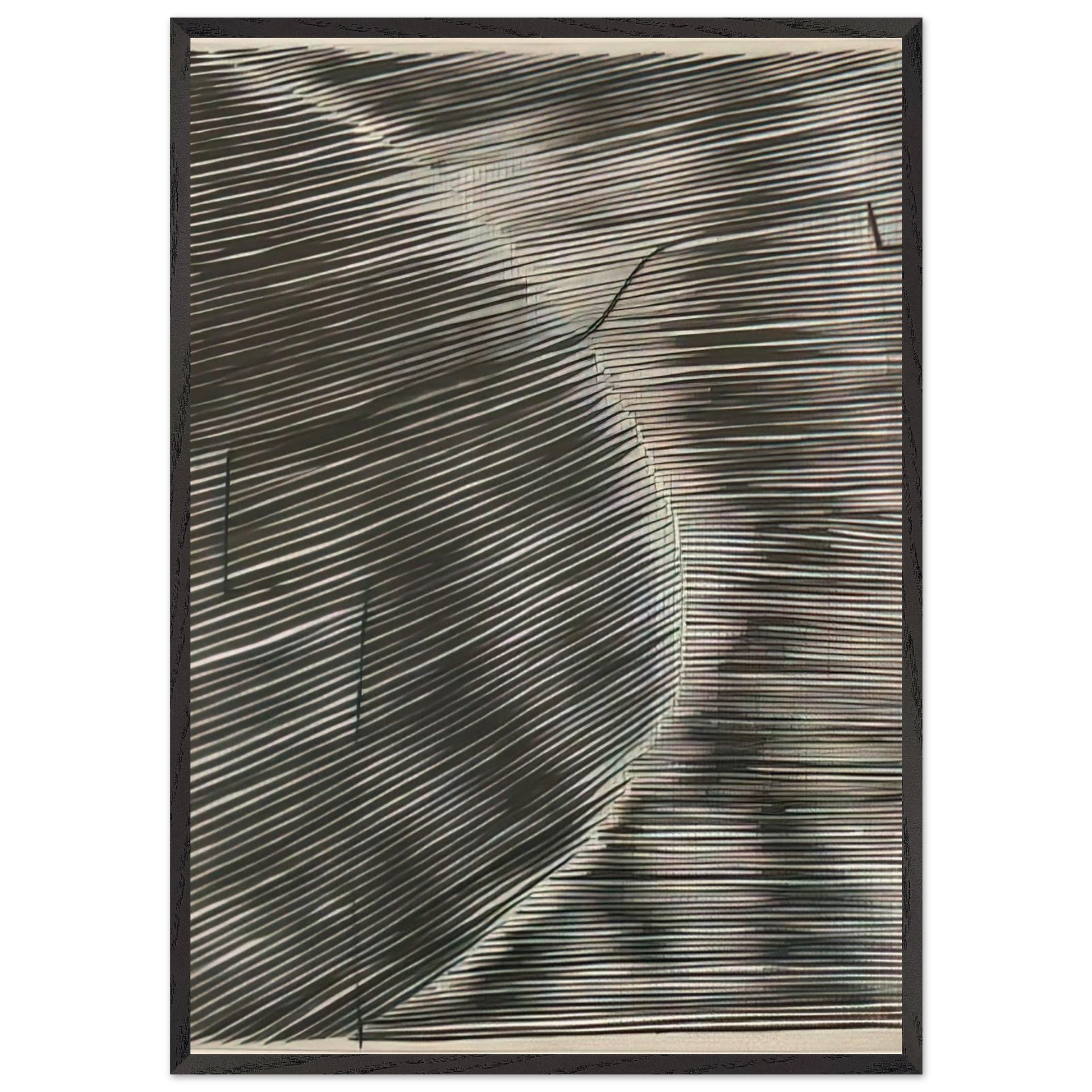 Untitled - 1963 N5 - Gego Framed Art Print – Black Wooden Frame - Default Title - -Framed Art Print