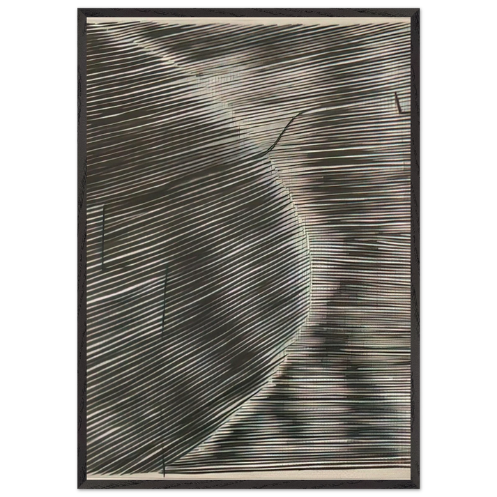 Untitled - 1963 N5 - Gego 70x100 cm / 28x40 inches Framed Art Print – Black Wooden Frame