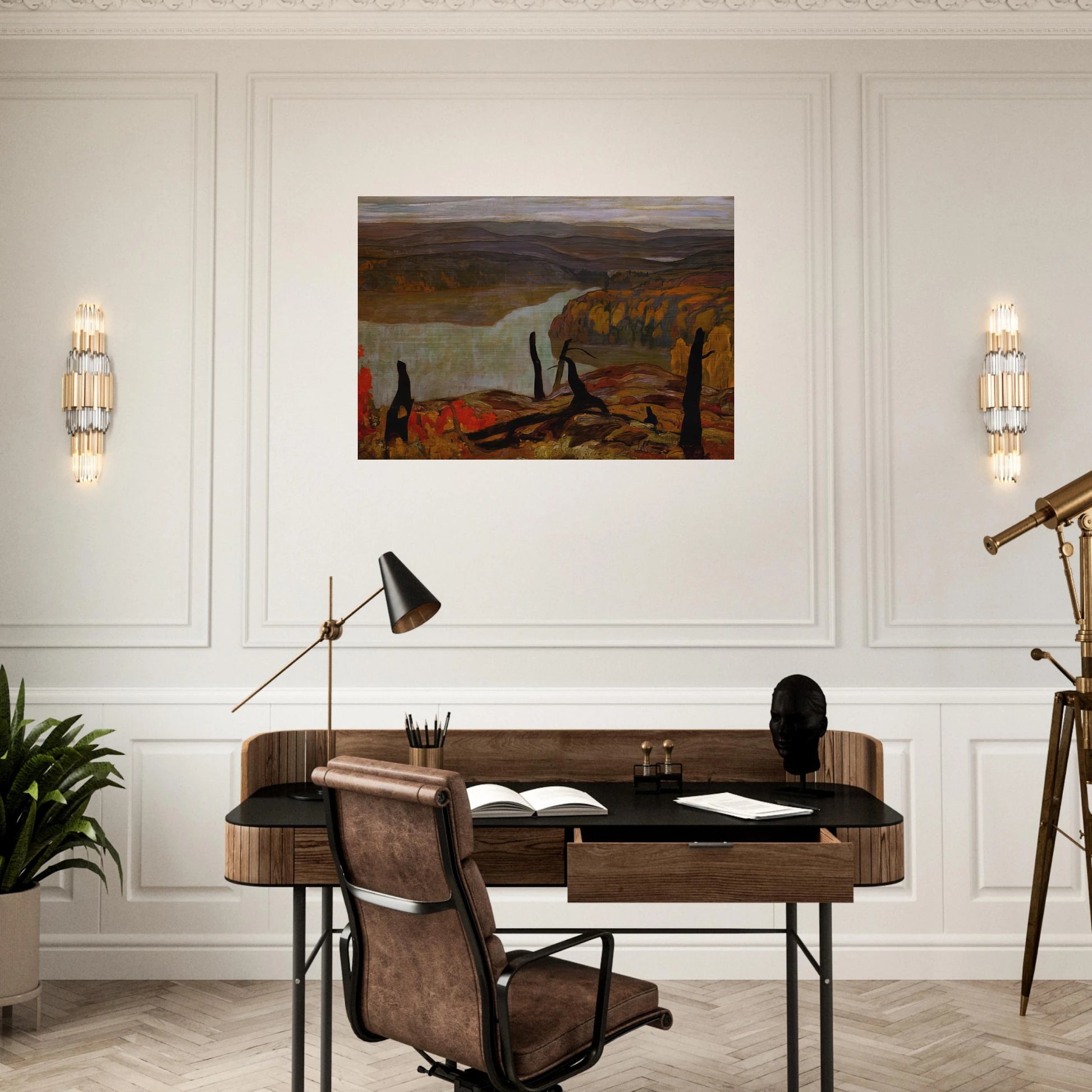 October Morning, Algoma Wartz Lake - 1920 - A.Y. Jackson Brushed Aluminum Print - 70x100 cm / 28x40 inches | A.Y. Jackson Aluminum Print | A.Y. Jackson Prints