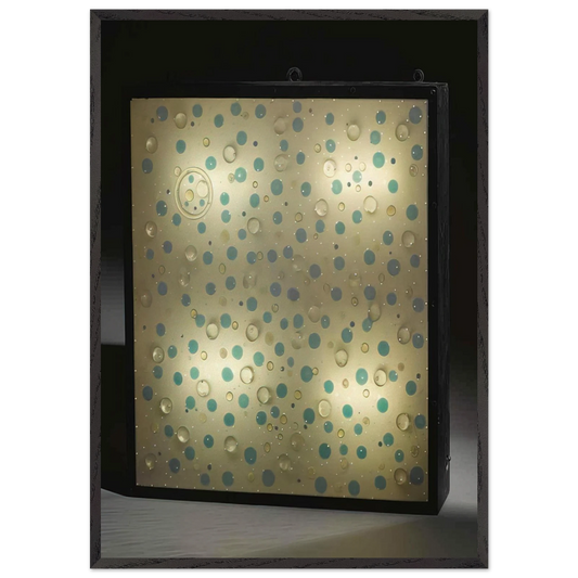 Reloj espacial - Kinetic Art - Gyula Kosice Framed Art Print – Black Wooden Frame - Default Title - -Framed Art Print