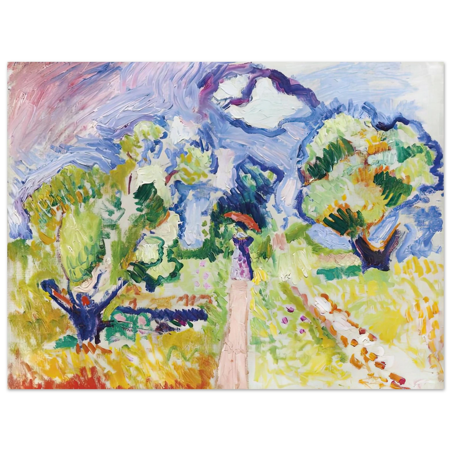 Henri Matisse - PROMENADE DES OLIVIERS 1905 Fine Art Poster - Default Title