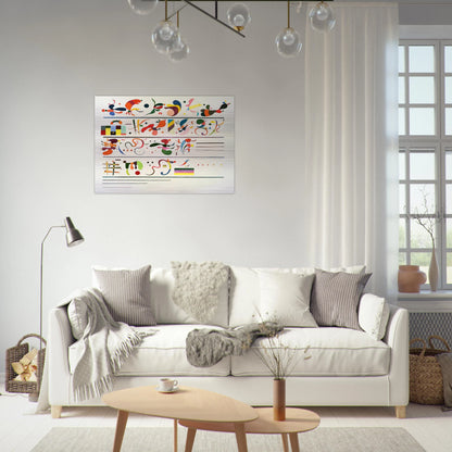 SUCCESSION 1935 - Wassily Kandinsky Brushed Aluminum Print - 70x100 cm / 28x40 inches | Wassily Kandinsky Aluminum Print | Wassily Kandinsky Prints