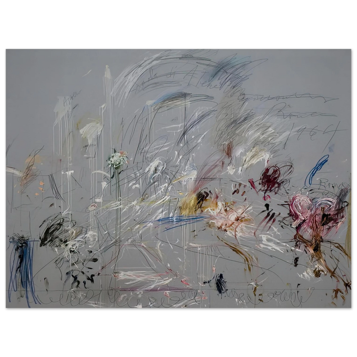 Cy Twombly - School of Athens  75x100 cm / 30x40inches Fine Art Poster