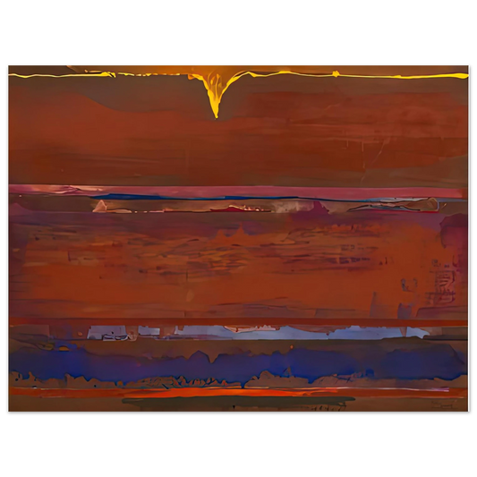 Helen Frankenthaler - Desert Pulse, 1991- Wall Art - 21x29.7 cm / 8x12" - Fine Art Poster - -